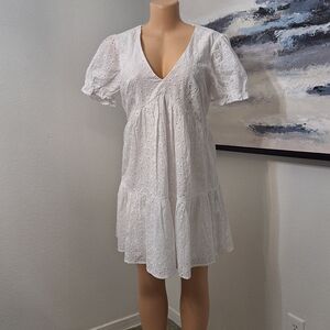 Francesca's Collections White Eyelet Dress